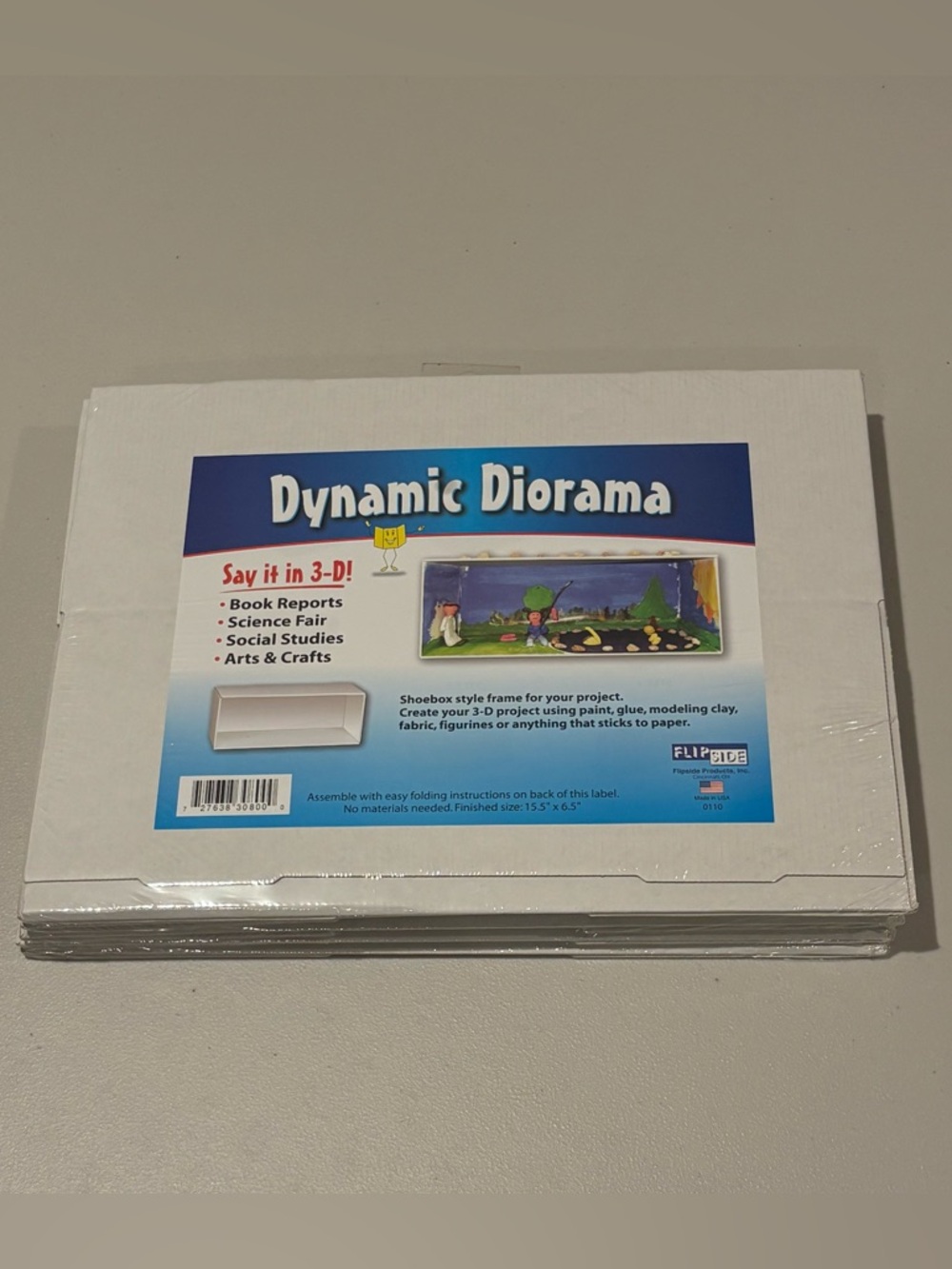 Dynamic Diorama Shoebox-Style Project Kit - White